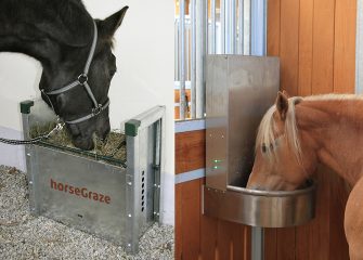 Futterautomaten für Kraftfutter oder Heu im Pferdestall