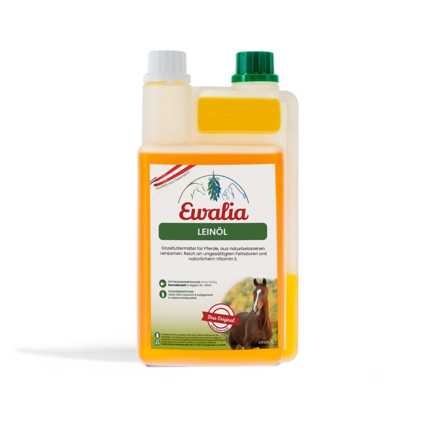 Ewalia Leinöl für Pferde 1000 ml