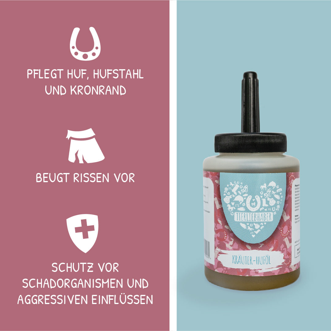Tierliebhaber Kräuter Huföl für Pferde 500 ml