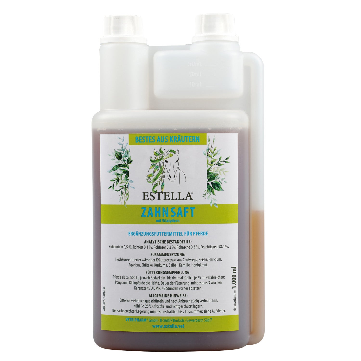 ESTELLA Zahnsaft für Pferde 1L