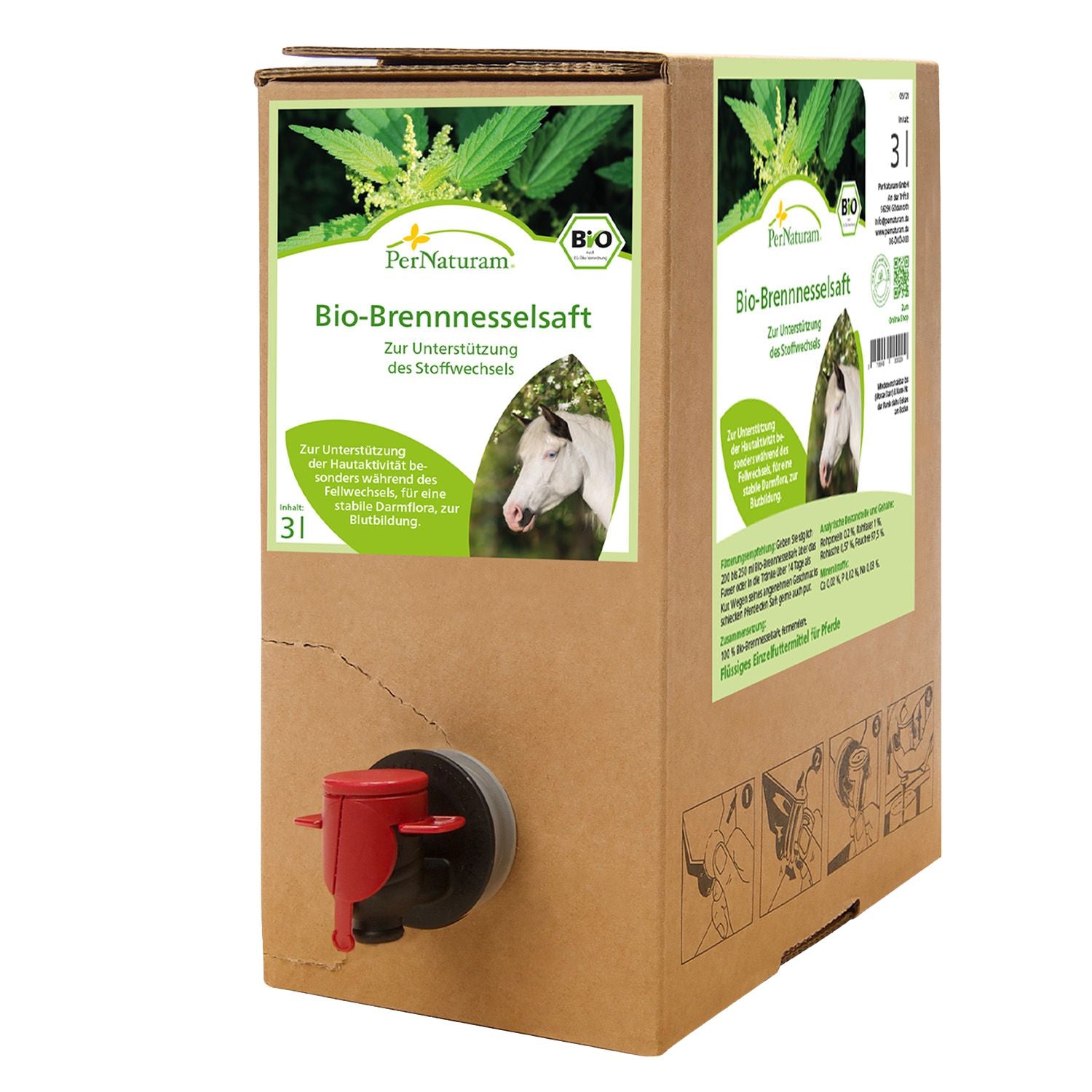 PerNaturam Bio-Brennnesselsaft Horse 3L