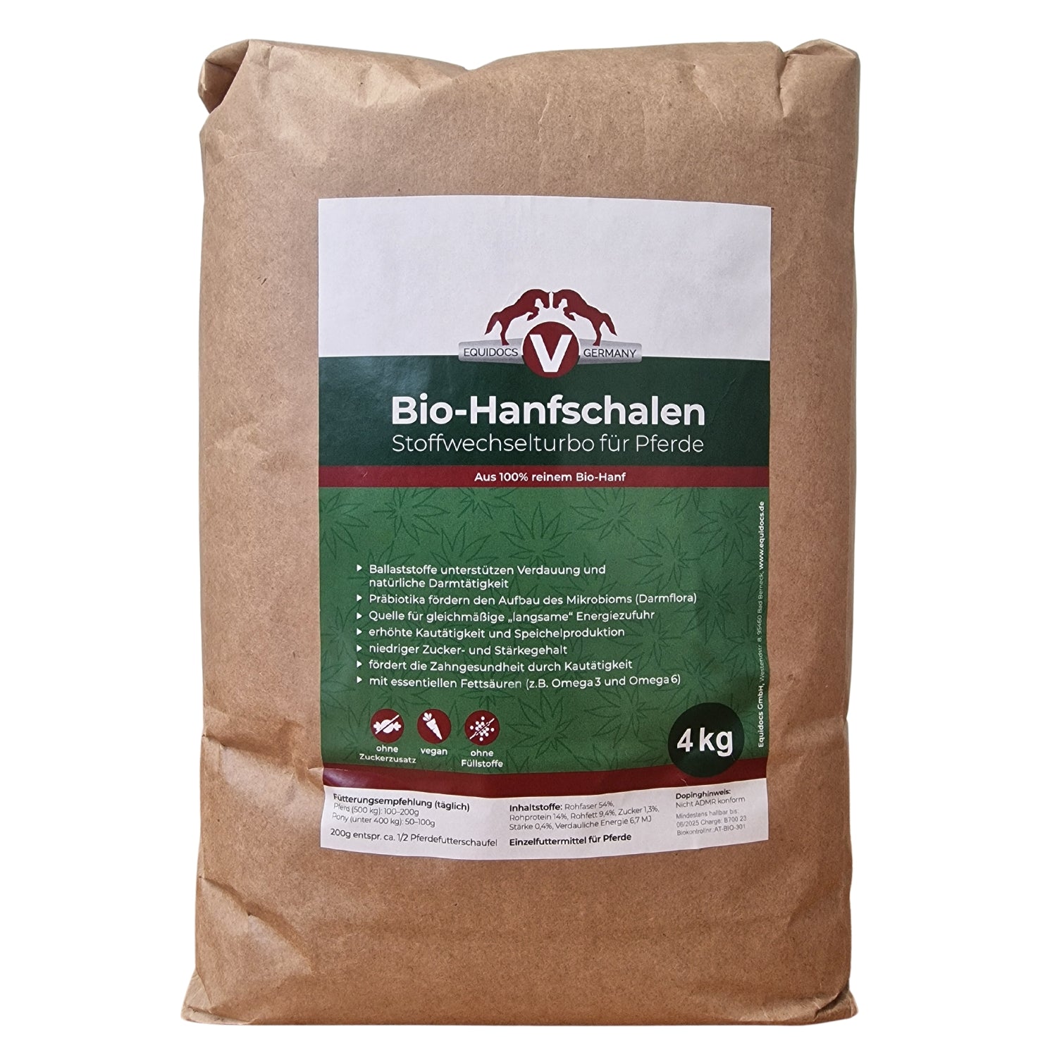 Equidocs Bio Hanfschalen 4kg
