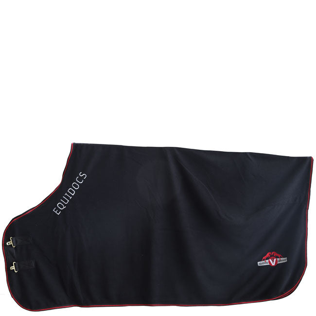 Fleece Abschwitzdecke für Pferde schwarz Gr. 135cm