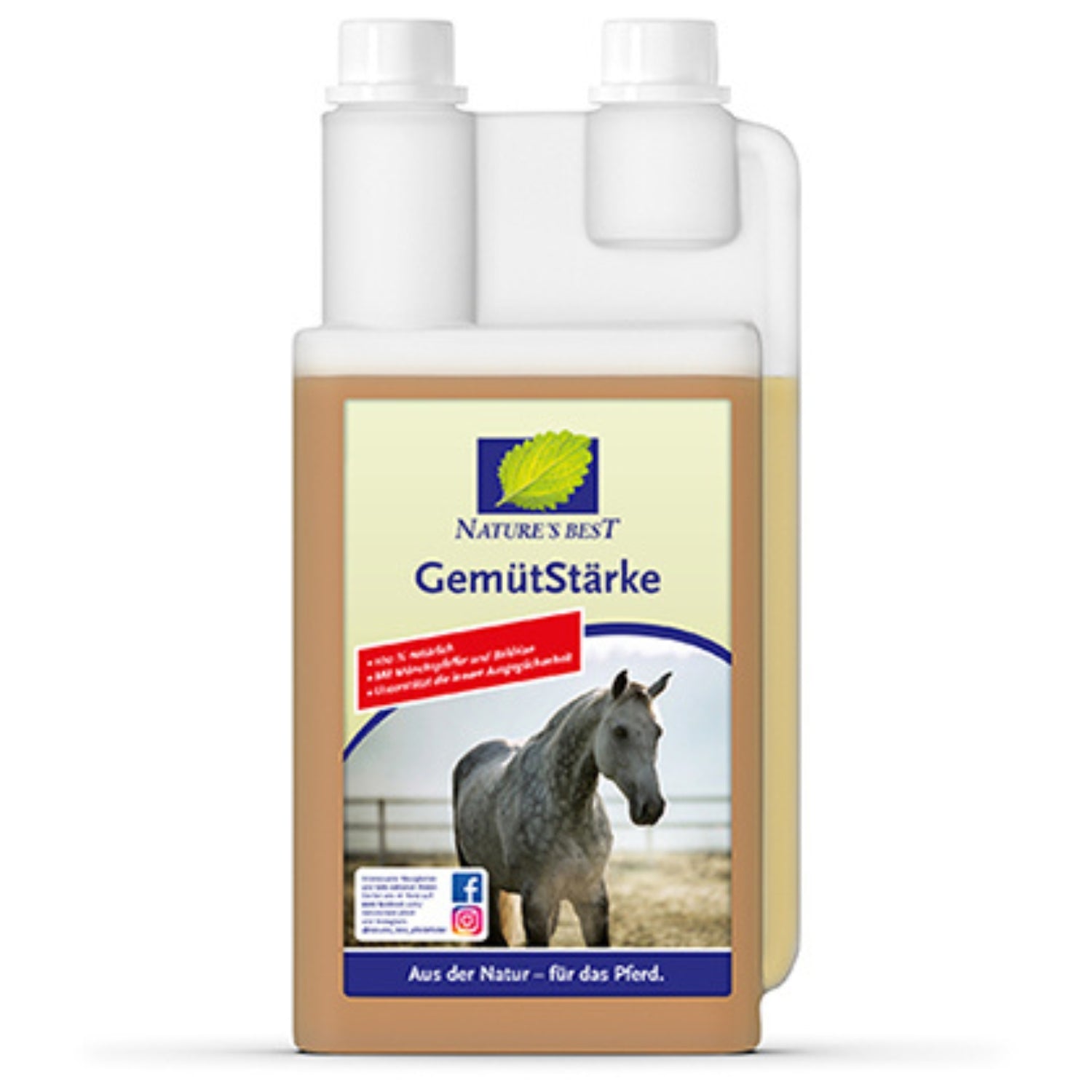 Natures Best GemütStärke für Pferde 1000ml