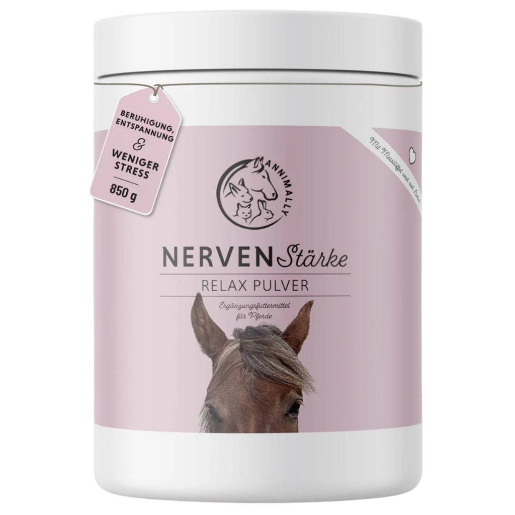 Annimally Nervenstärke Relax Pulver für Pferde 850g MHD 01.01.2027
