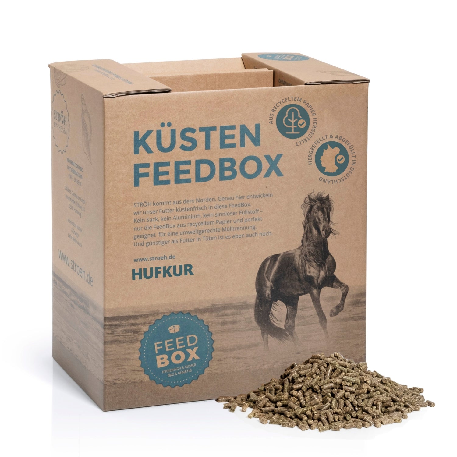 STRÖH Küsten Hufkur für Pferde 11kg Feedbox