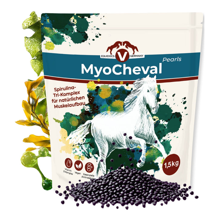 Equidocs MyoCheval Muskelaufbau Pearls für Pferde 1500g