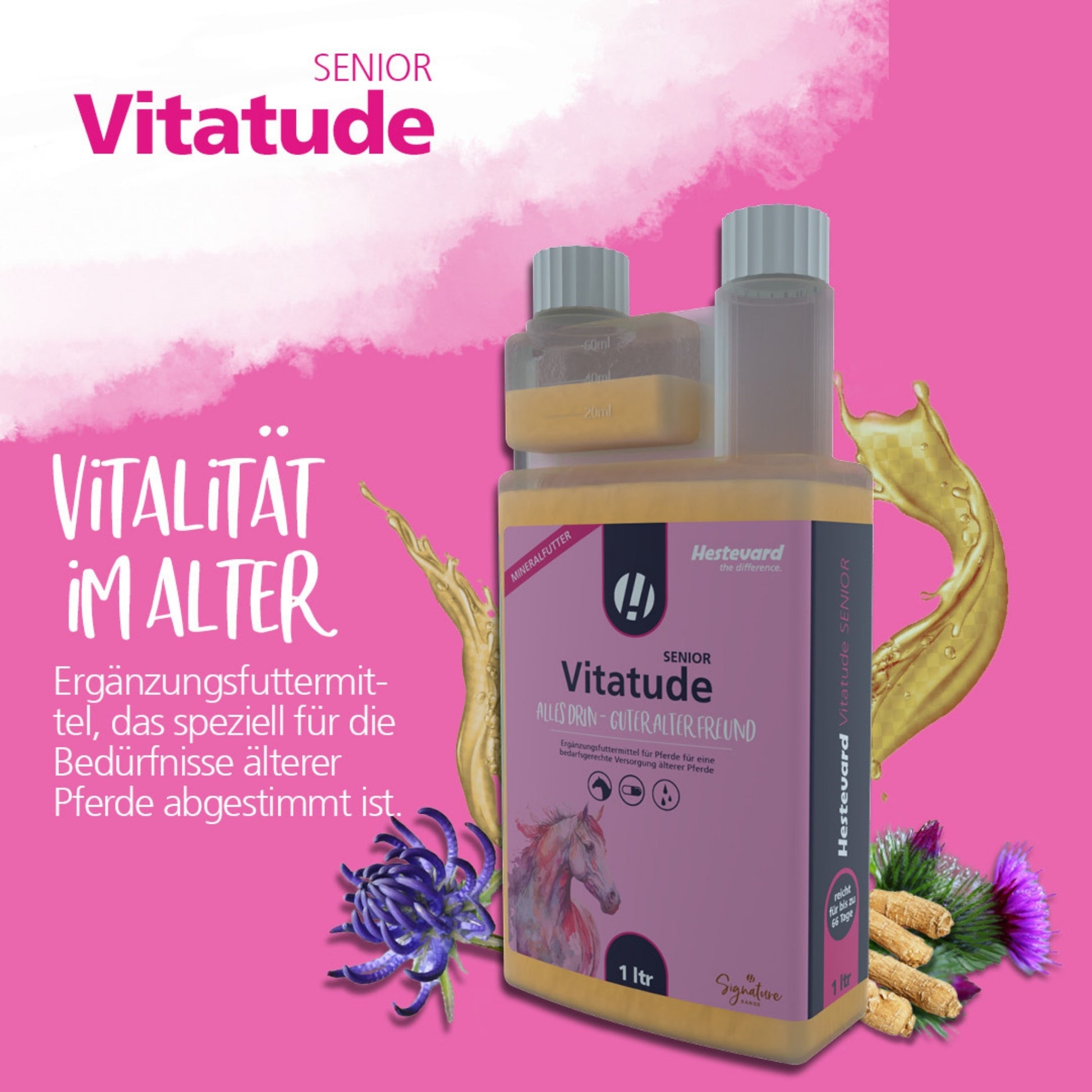 Hestevard Vitatude Senior für Pferde 1000ml