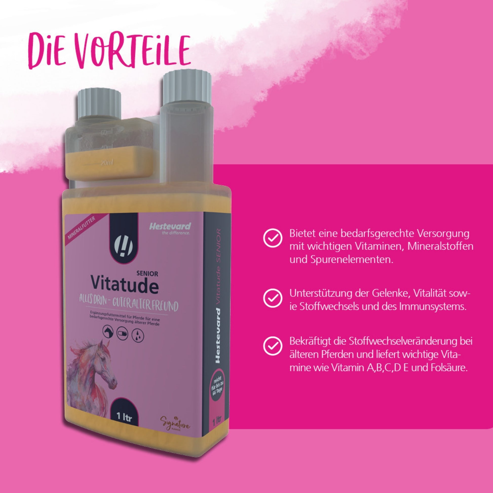 Hestevard Vitatude Senior für Pferde 1000ml