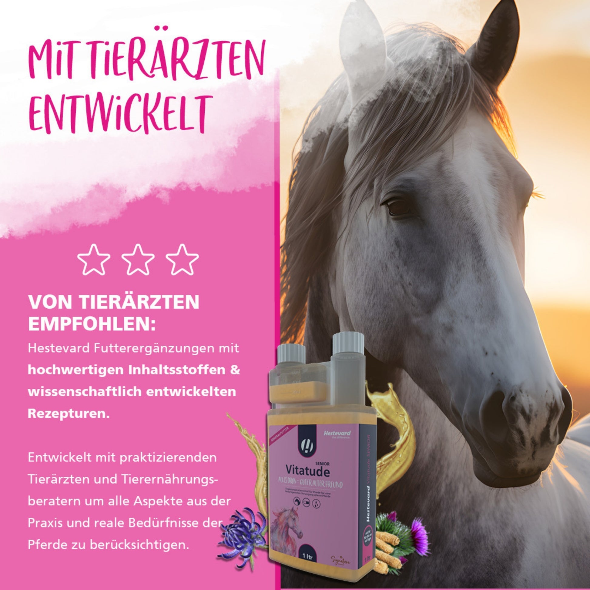 Hestevard Vitatude Senior für Pferde 1000ml