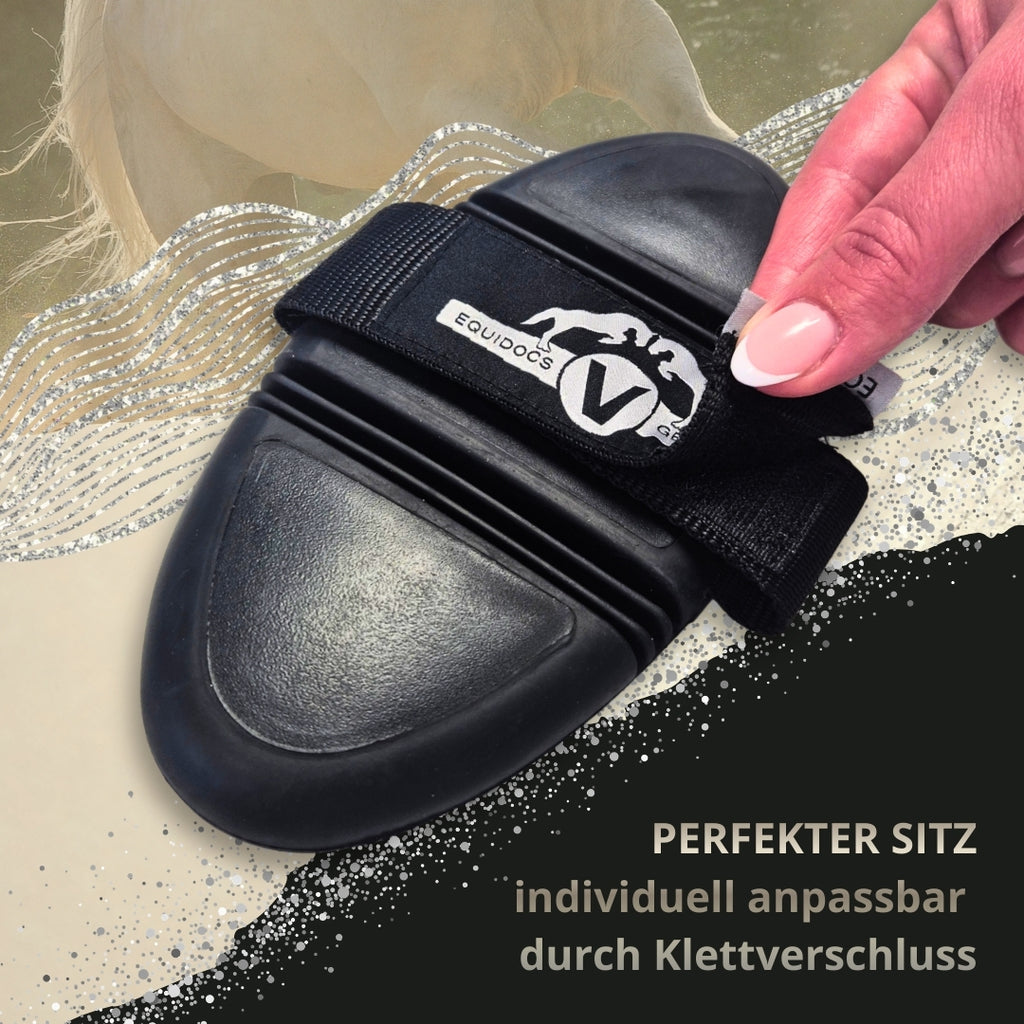 Equidocs Massagestriegel NoirFlex ActiveFlow für Pferde