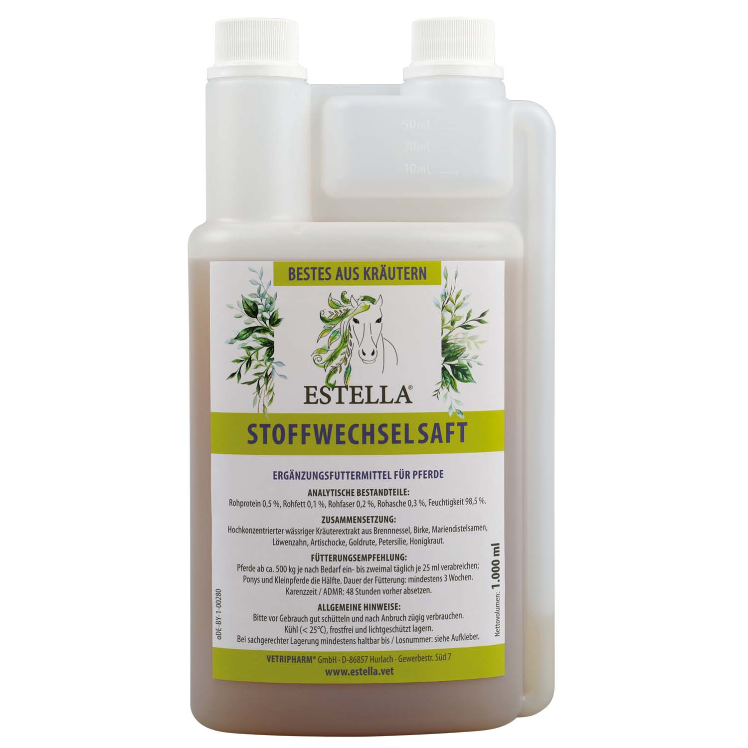 ESTELLA Stoffwechselsaft für Pferde 1000ml