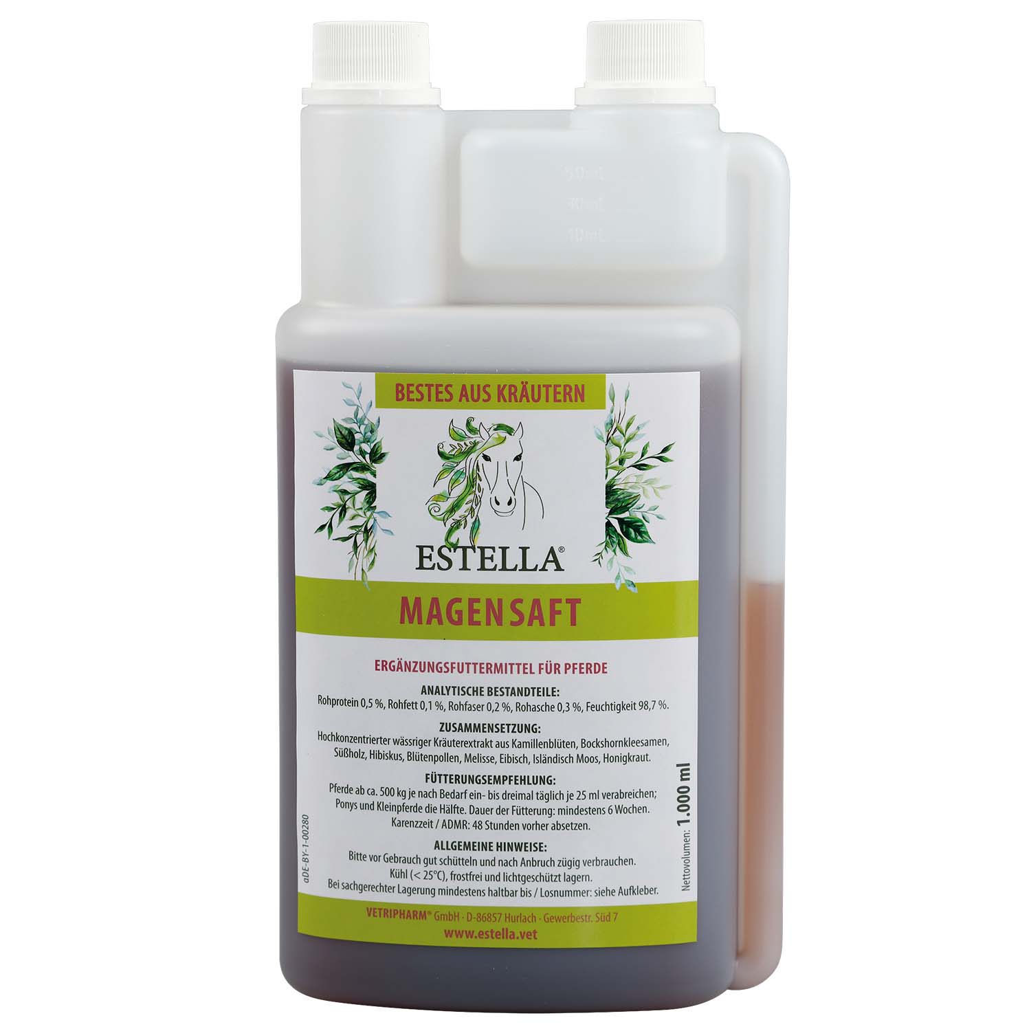 ESTELLA Magensaft für Pferde 1000ml