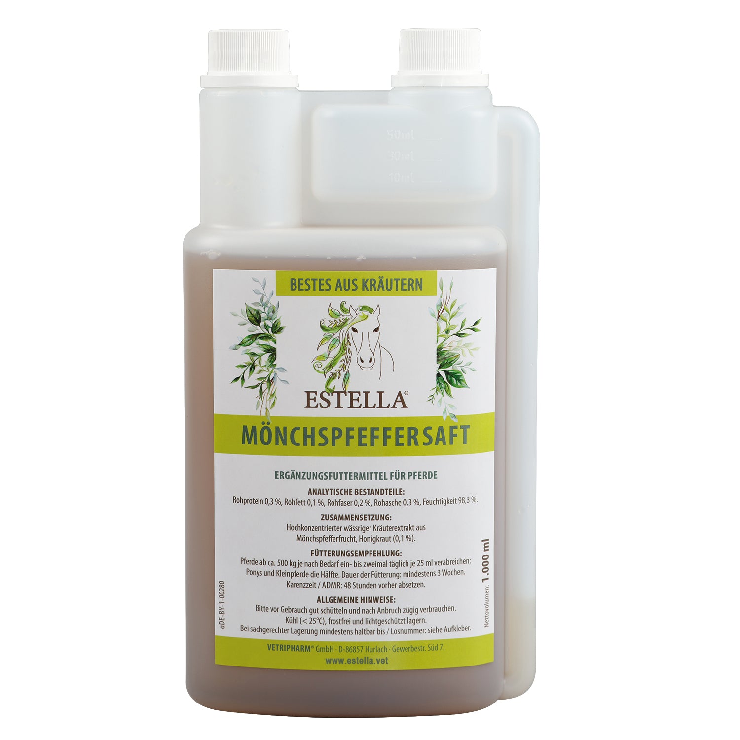 ESTELLA Mönchspfeffersaft für Pferde 1000ml