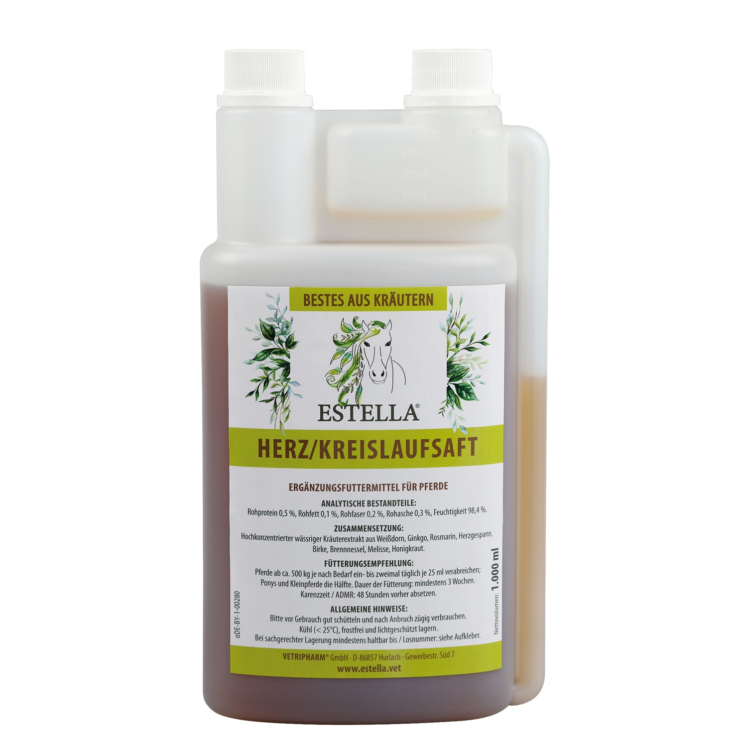 ESTELLA Herz- Kreislaufsaft für Pferde 1000ml
