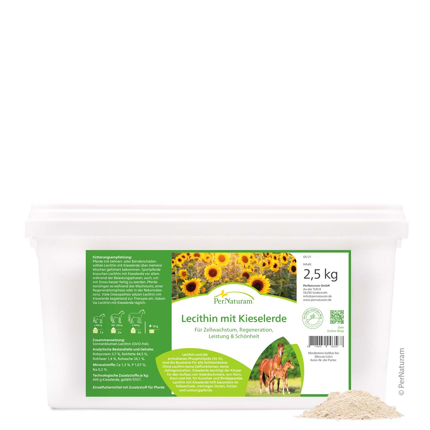 PerNaturam Lecithin Kieselerde 2500g