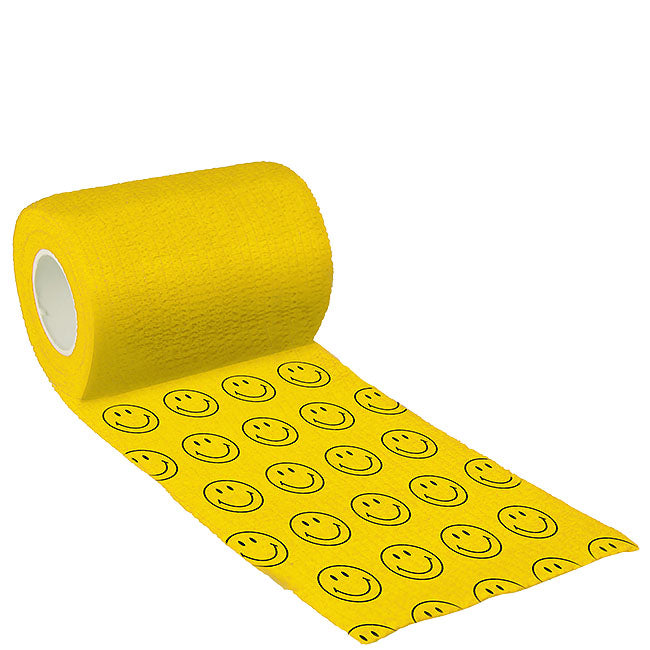 Binde Bandage 5cm x 4,5m, Bandage gelb, Smiley