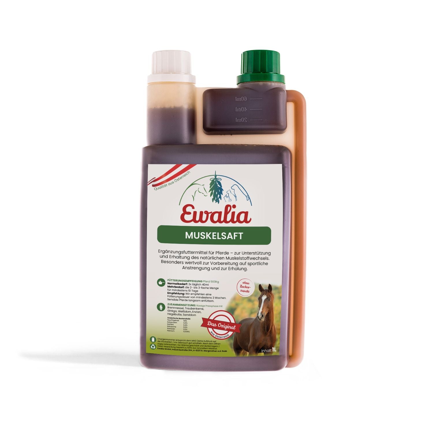 Ewalia Muskelsaft für Pferde 1000ml