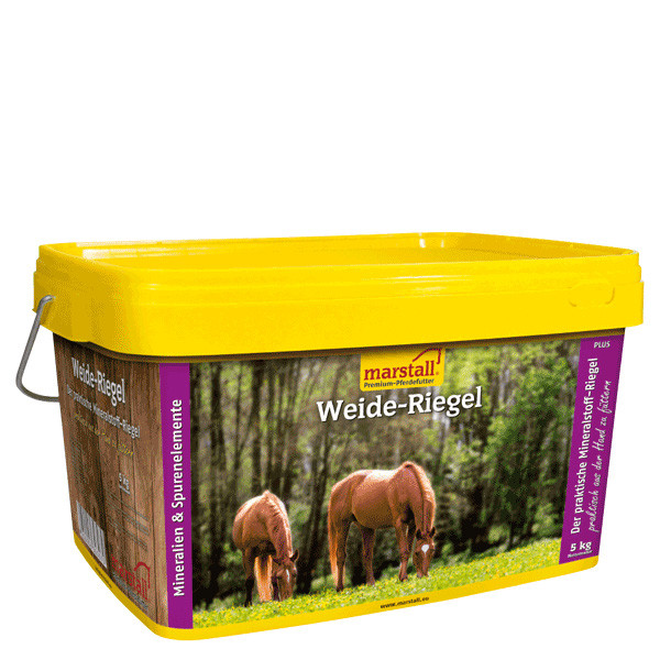 Marstall Weide-Riegel Mineralfutter-Riegel für Weide-Pferde 5kg